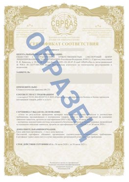 Образец Сертификат СТО 01.064.00220722.2-2020 Первоуральск Сертификат СТО 01.064.00220722.2-2020 