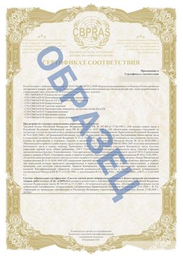 Образец Приложение к СТО 01.064.00220722.2-2020 Первоуральск Сертификат СТО 01.064.00220722.2-2020 