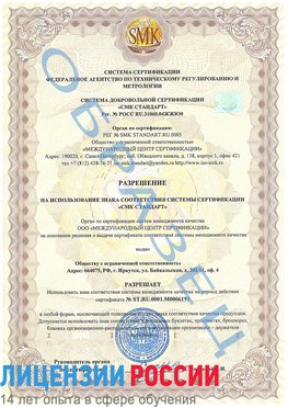 Образец разрешение Первоуральск Сертификат ISO 50001
